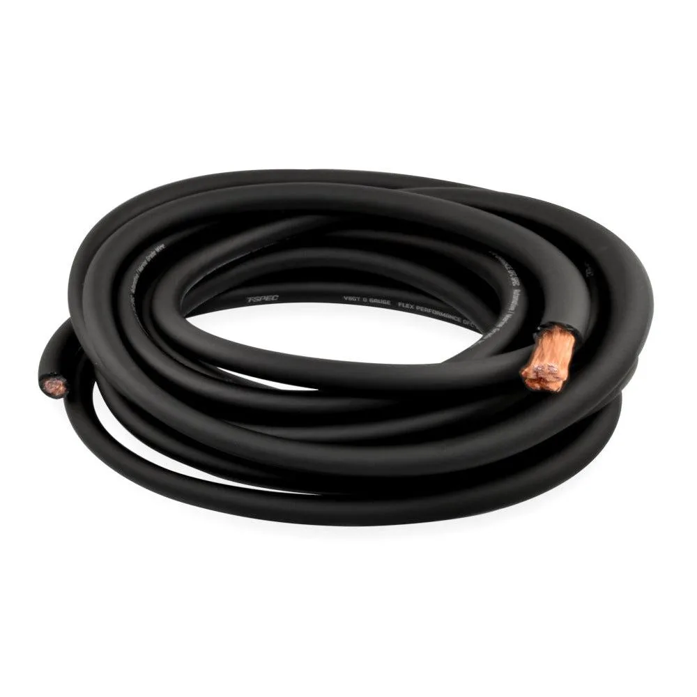 T-SPEC T-SPEC V8GT10BK-25 1/0 AWG 25 ft Black OFC Power Wire — product photo