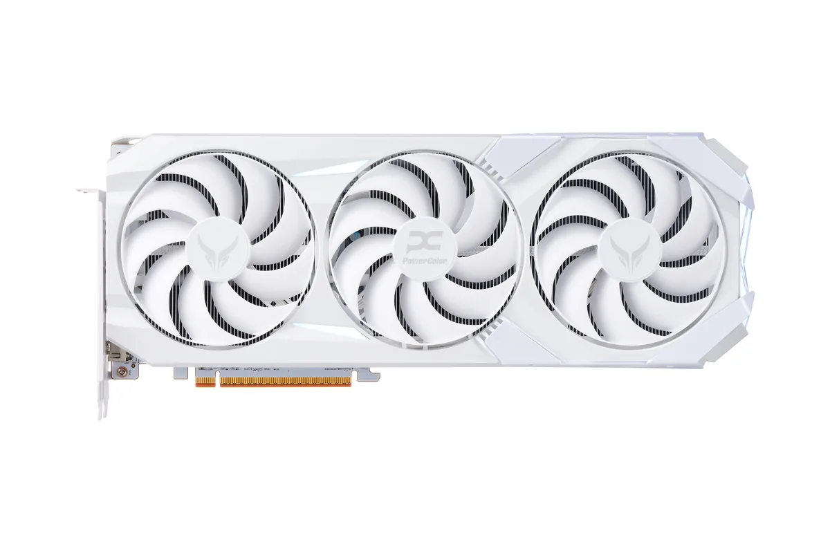 PowerColor PowerColor RX9070XT 16G-E/OC/WHITE graphics card — product photo