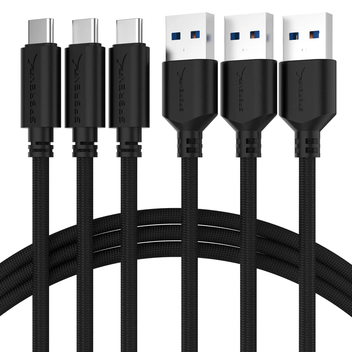 Sabrent Sabrent CB-C3X3 22AWG USB 3.0 cable 3-pack — product photo