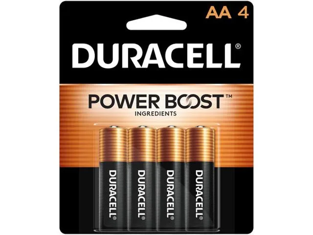 DURACELL DURACELL MN1500B4 AA alkaline standard battery 4 pack — product photo
