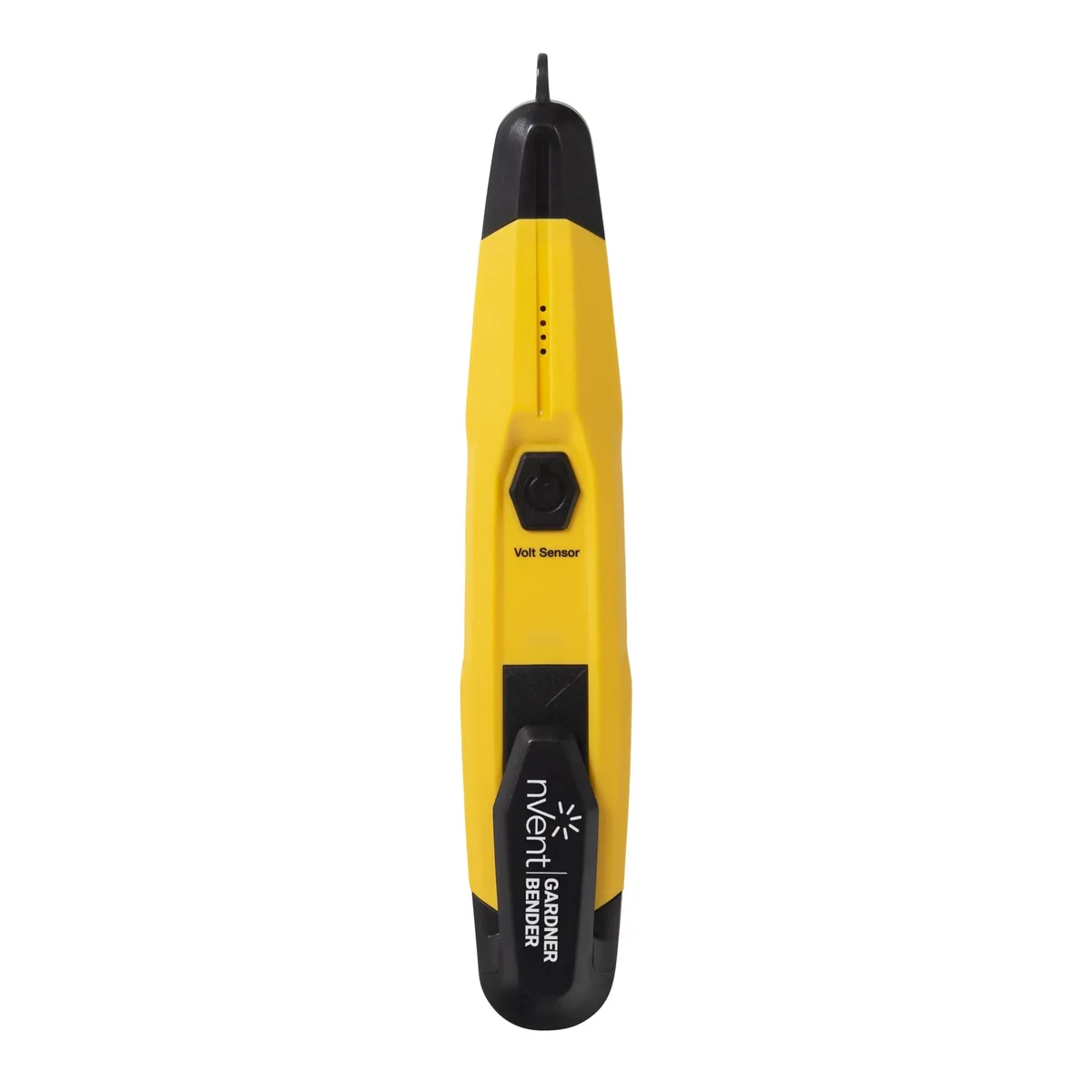 Yellow non-contact voltage tester pen with flashlight and pocket clip