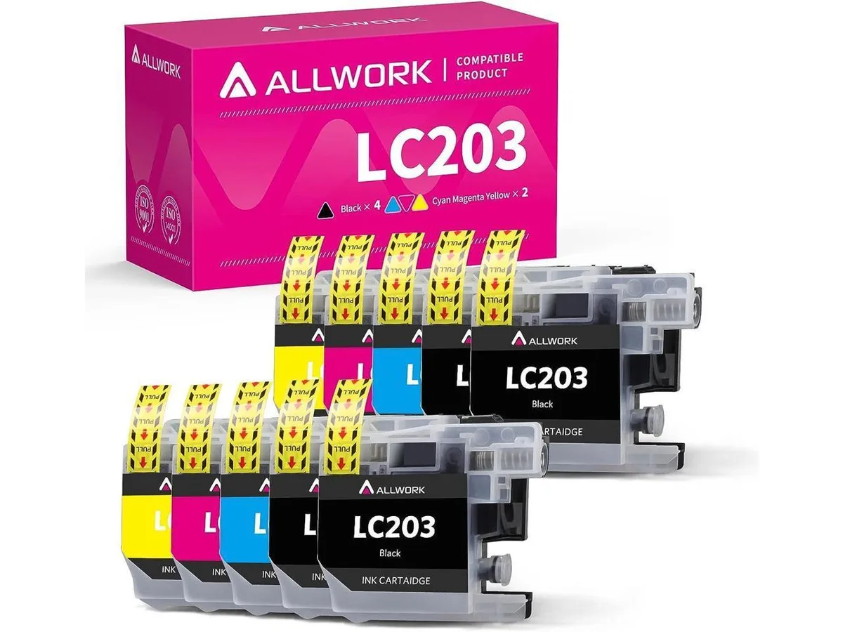 V4ink V4ink ALLWORK 10 Pack LC203 LC201 Compatible Ink Cartridge 4Bk/2C/2M/2Y 700pp — product photo