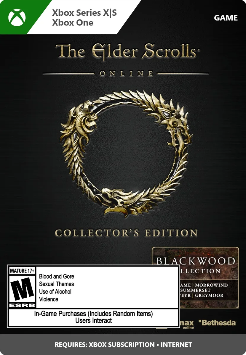Bethesda Softworks Bethesda Softworks G7Q-00153 Elder Scrolls Online Collection Blackwood Collector's Edition downloadable game — product photo