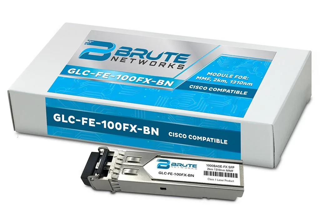 Brute Networks Brute Networks GLC-FE-100FX 100 Mbps 2 km 1310 nm SFP transceiver — product photo