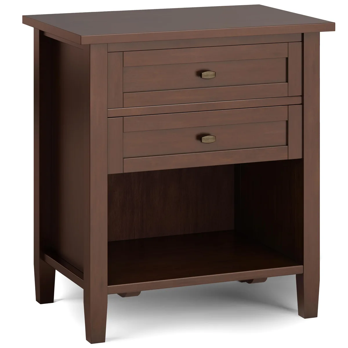 tuphen tuphen Bedroom Set Bedside Table Russet Brown 16x24x26 — product photo