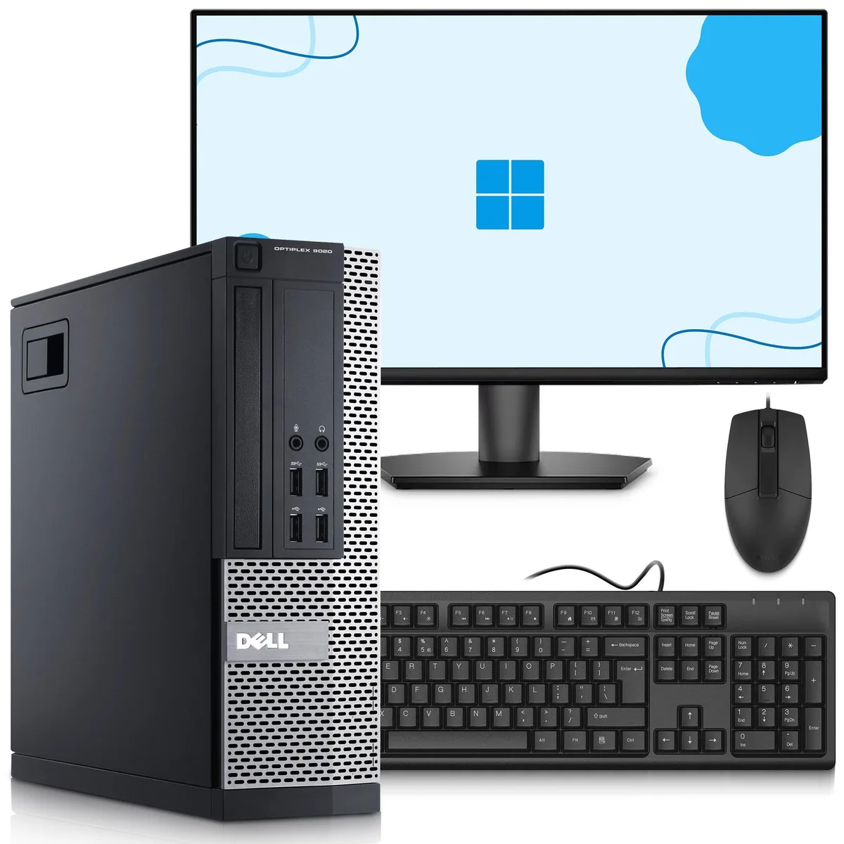 DELL DELL OptiPlex 9020 SFF i7-4770 8GB 256GB SSD 24" Monitor Windows 11 Pro — product photo