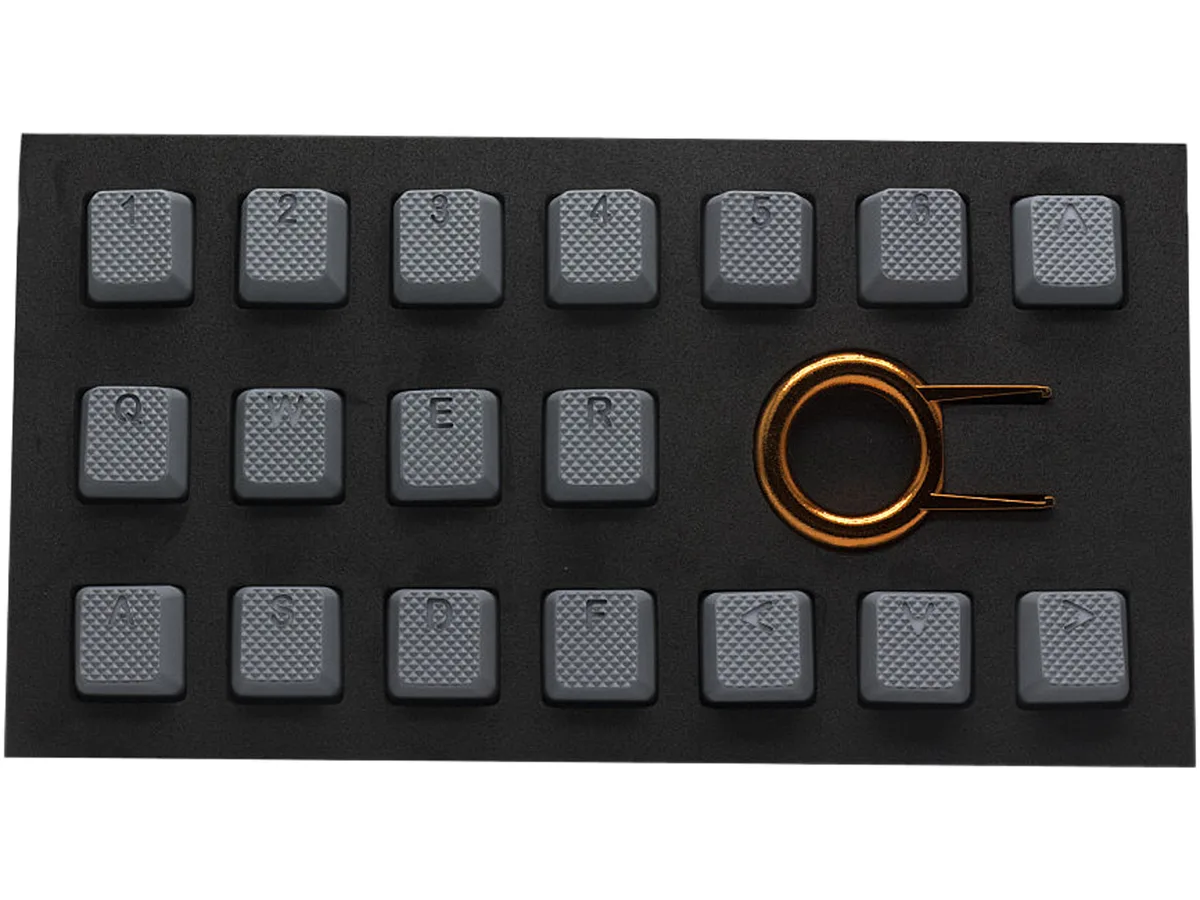 Tai-Hao Tai-Hao KDTHUS018C03GY101 Grey Rubber Keycap Set 18-key — product photo