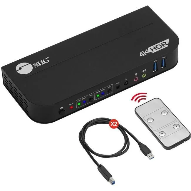 Sony Mobile Sony Mobile CEKV0E11S1 2×1 HDMI 4K 60Hz KVM USB 3.2 video switch — product photo