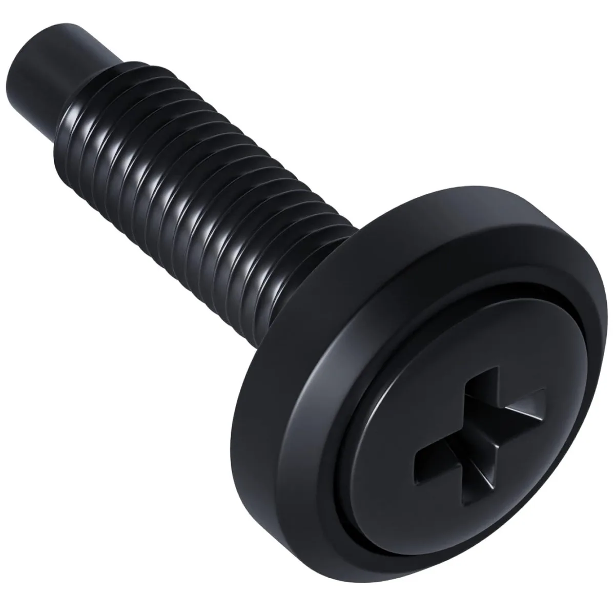 PISKEKAT PISKEKAT 10/32 Rack Mount Screws 100 Pack with Nylon Washers — product photo