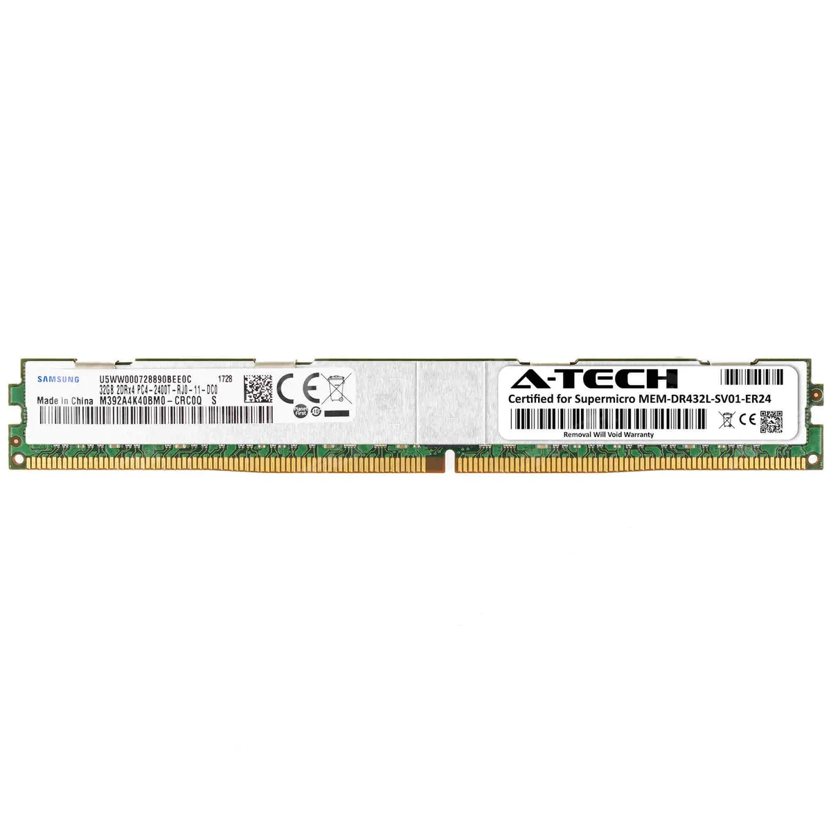 A-Tech A-Tech Supermicro Certified 32GB DDR4 2400 ECC RDIMM 2Rx4 Server Memory — product photo