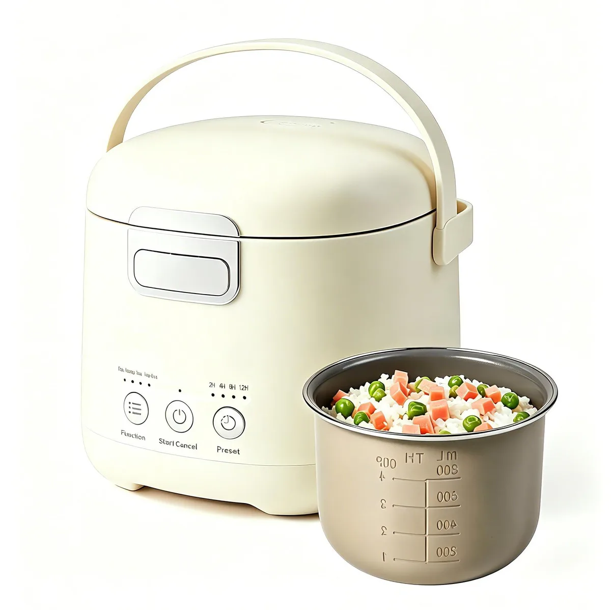  Thousandaynight MINI rice cooker 1.2 quarts Beige — product photo
