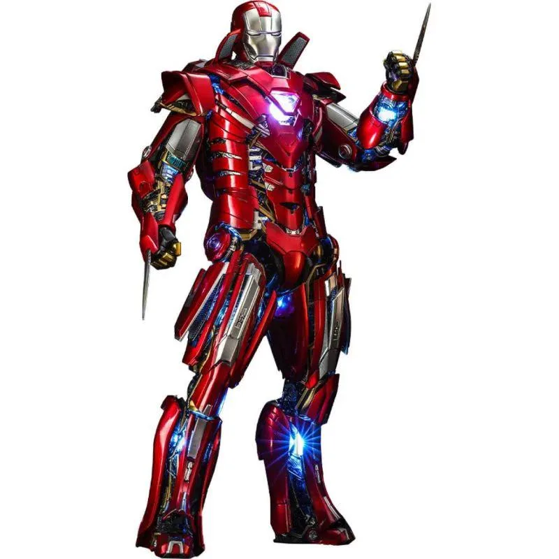 Hot Toys Hot Toys MMS618D43 Iron Man 3 Silver Centurion Armor Suit Up Version action figure — product photo