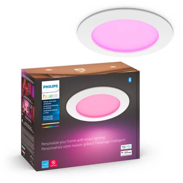 Philips Hue Philips Hue 579573 Smart Slim Downlight 1200 lm 16M colors 35000 h — product photo