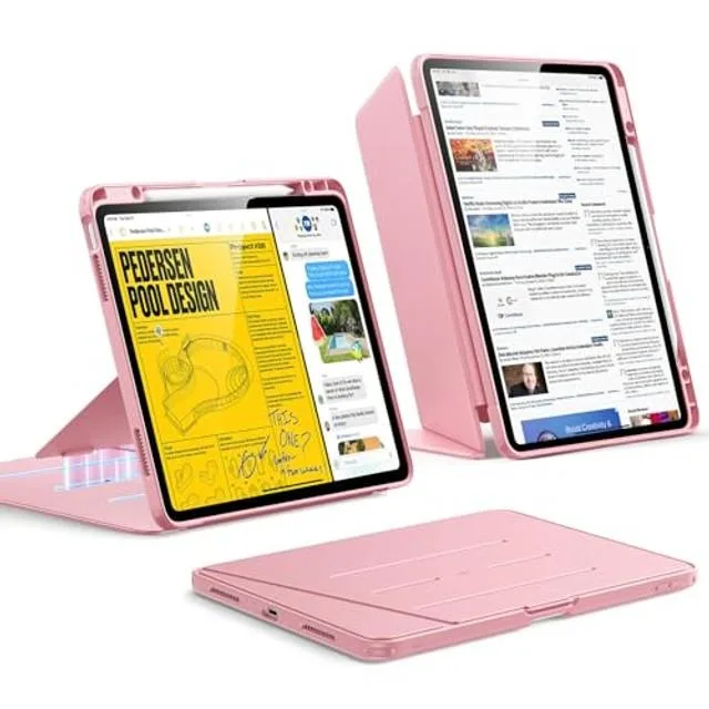 ESR ESR iPad Air 13" Case M4/M3/M2 Flip Series Pink 2 in 1 Accessory — product photo