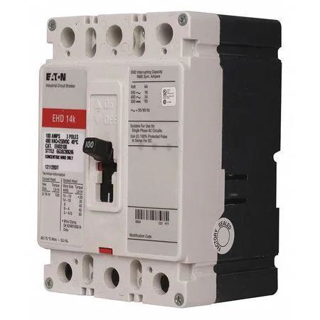Eaton Eaton 60A 3-pole 480VAC circuit breaker — product photo