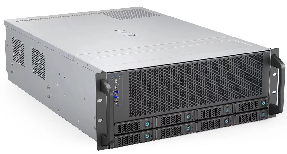 Rosewill Rosewill RSV-AI01 4U server chassis 8 hot-swap bays 4 GPUs — product photo