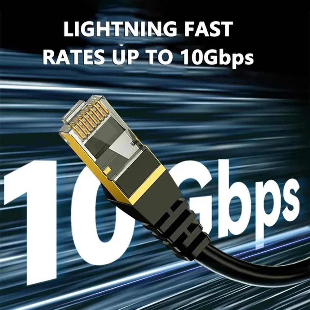 JIMTAB JIMTAB Cat7 Shielded Ethernet Cable 150 ft Black — product photo