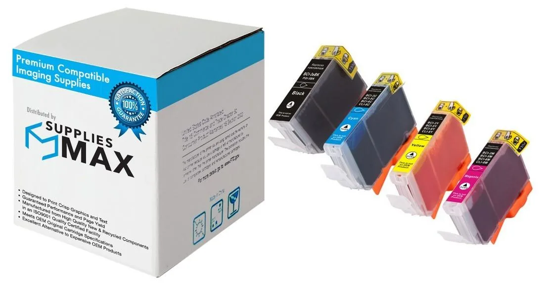 SuppliesMax SuppliesMax BCI-64MP Inkjet Combo Pack (BK/C/M/Y) — product photo