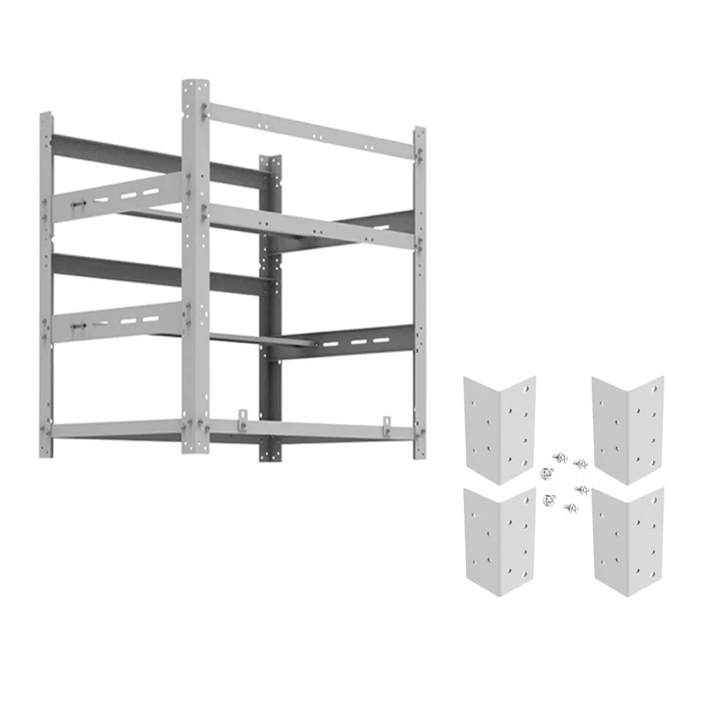 AAAwave AAAwave The Sluice V.2 12 GPU Mining Frame with 4 Stacking Brackets White — product photo