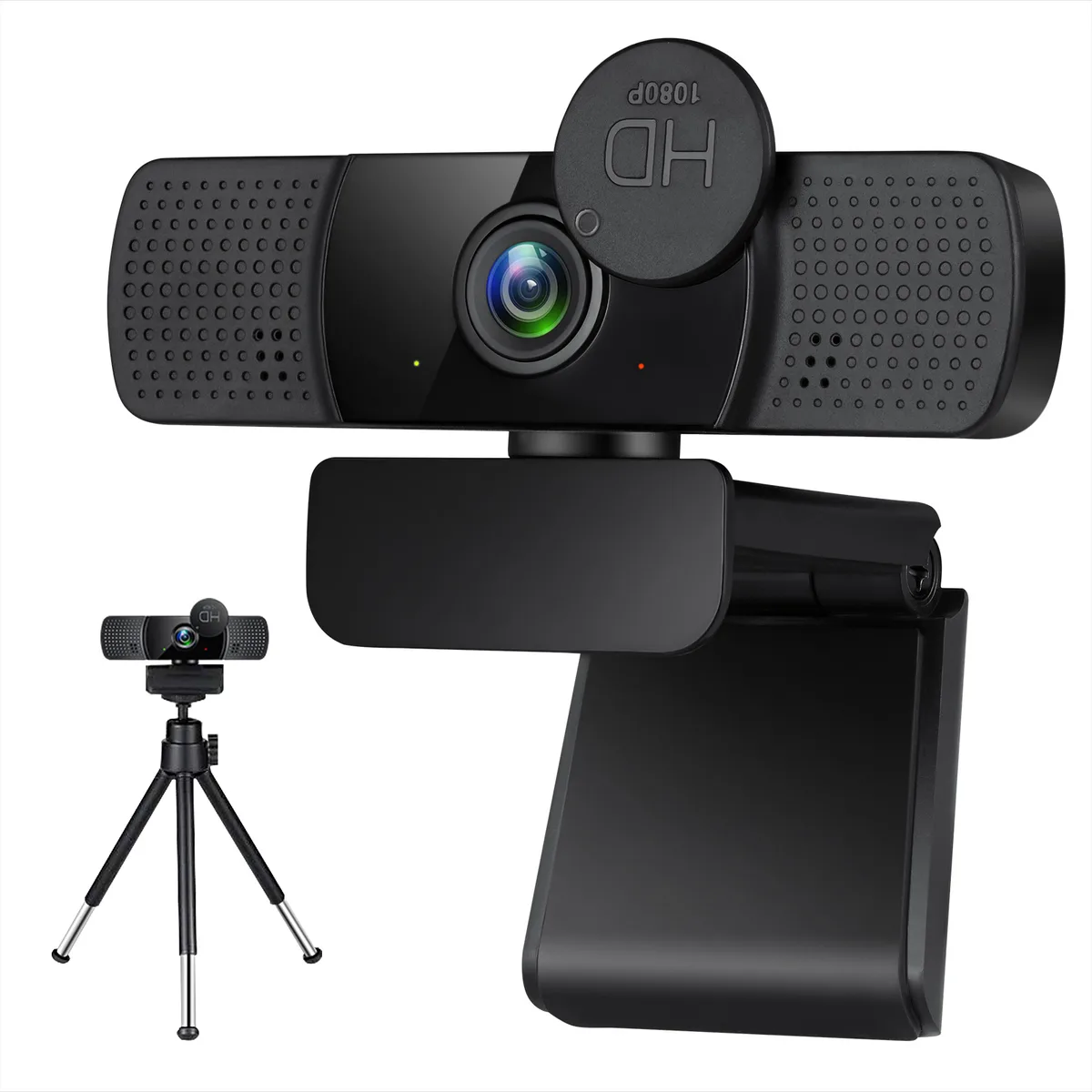 TROPRO TROPRO Tw8 1080P Webcam with Microphone, Cover, Tripod — product photo