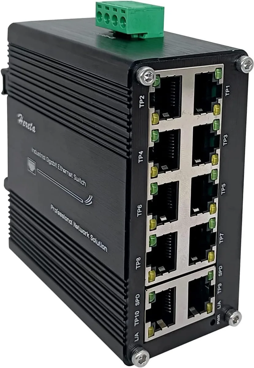 Vszerda Vszerda 10-port hardened industrial gigabit network ethernet cable — product photo