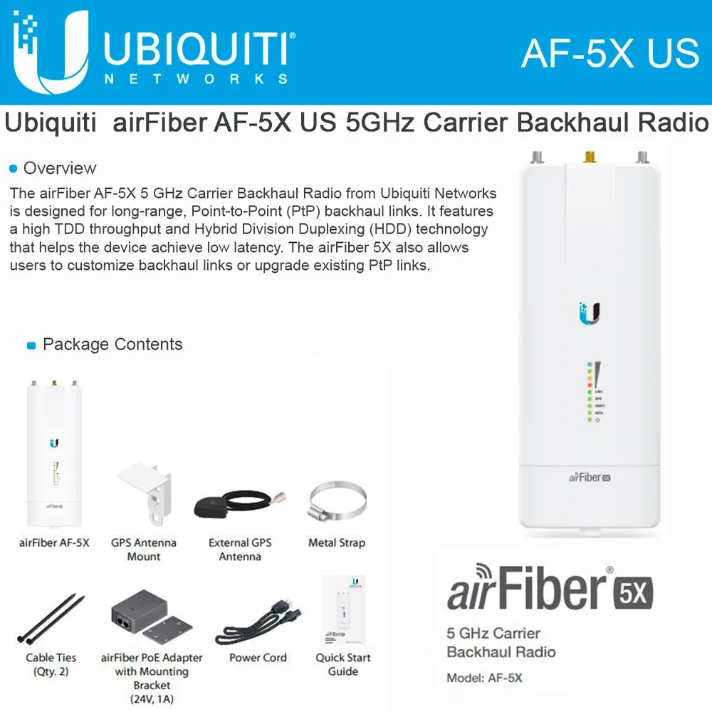 Ubiquiti Networks Ubiquiti Networks AF-5X-US 5 GHz access point — product photo