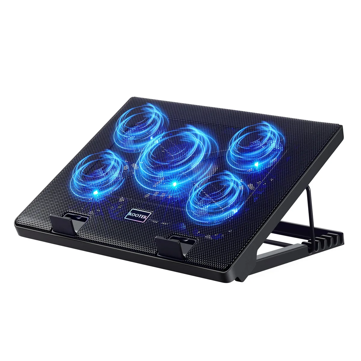  Kootek LCP04 Blue laptop cooling pad 5 fans 12-17 — product photo