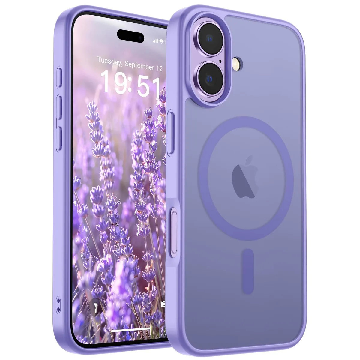 KEHIPI KEHIPI Magnetic Case iPhone 17 MagSafe 10ft Drop Purple — product photo
