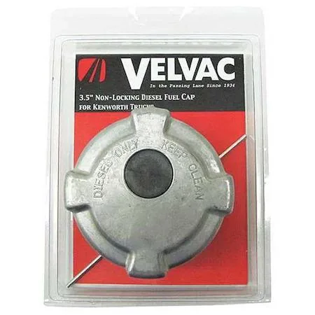 Silver vented non-locking fuel cap with chain and cross bar, aluminium finish