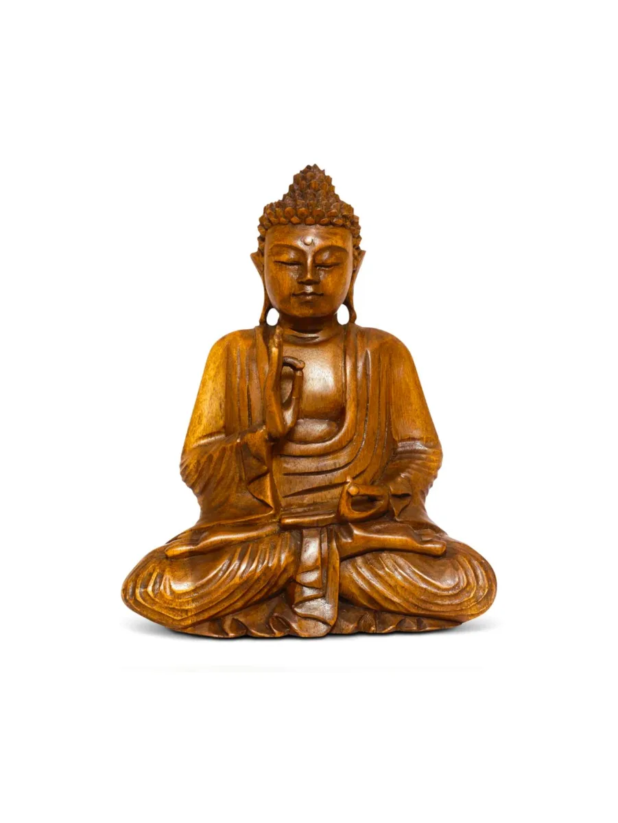 G6 Collection G6 Collection Wooden Serene Sitting Buddha Vitarka Mudra 14 — product photo