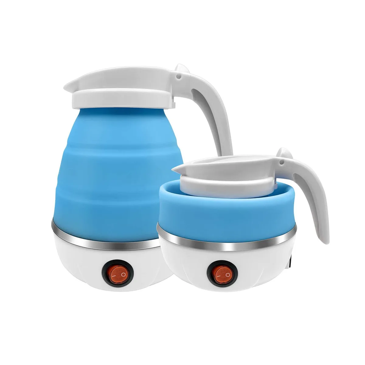  UpdateClassic ZB-6 0.6L foldable electric kettle, 600W, 110V, blue — product photo