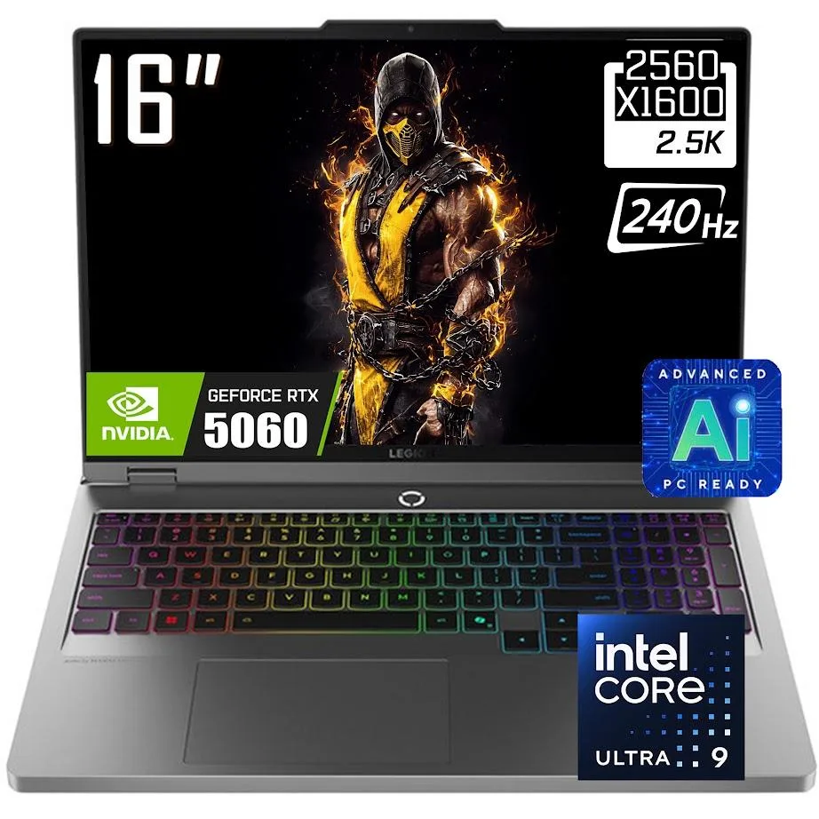 Lenovo Lenovo Legion 5i gaming laptop 16" QHD 240Hz Ultra 9 275HX RTX 5060 32GB 1TB — product photo