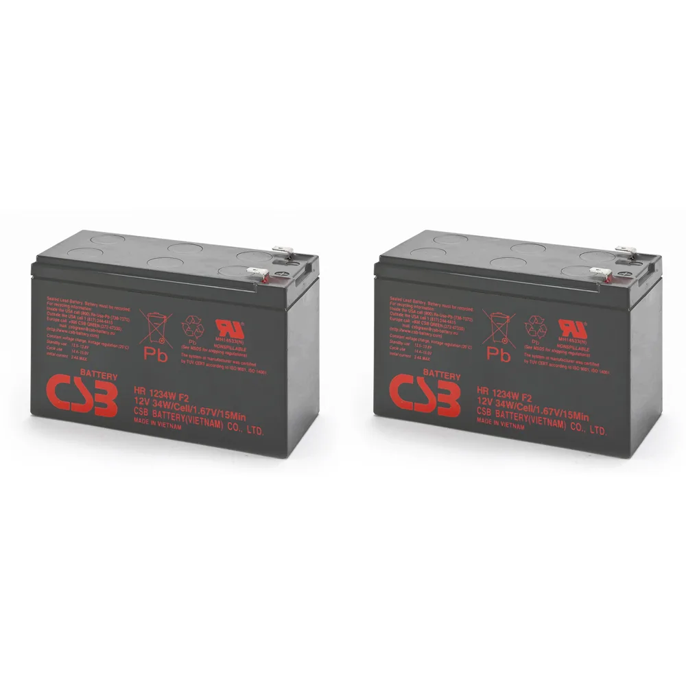 CSB Battery CSB Battery HR1234W 12V 9Ah AGM battery F2 Pair — product photo