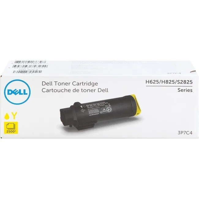 DELL DELL 3P7C4 High-Yield Toner, Yellow, 2,500 Page-Yield, toner cartridges (genuine brands) — product photo