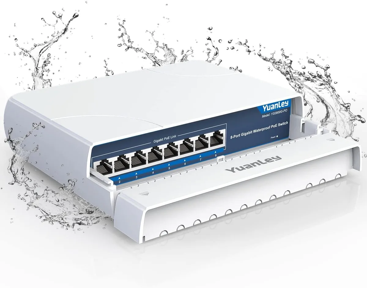 BFKK BFKK 8-Port Gigabit PoE Switch 120W IP65 Outdoor Unmanaged — product photo
