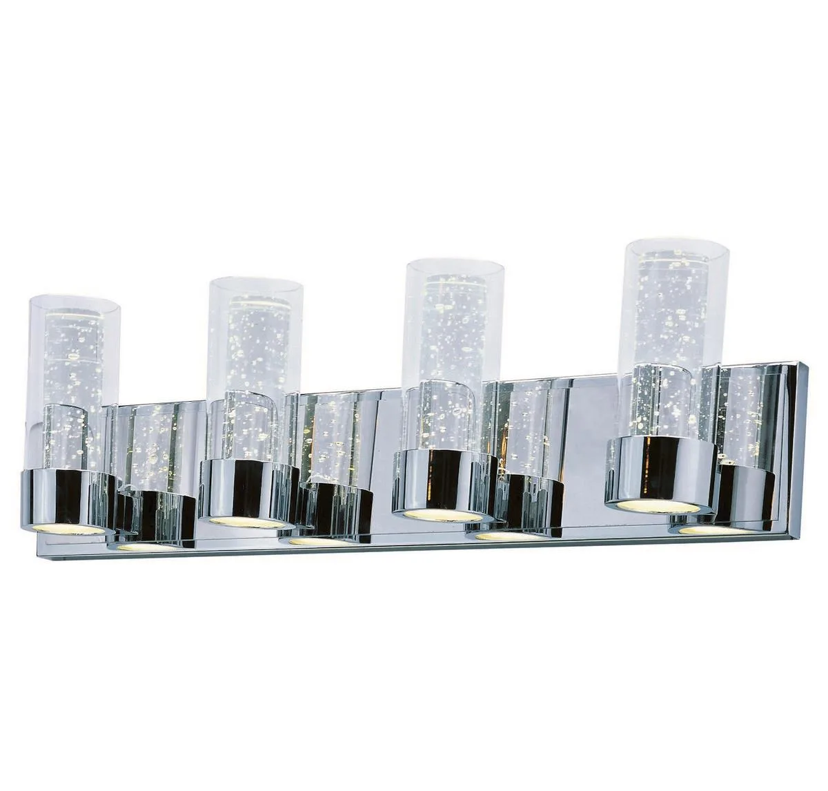 Maxim Mfg. Maxim Mfg. Sync 27" 8-Light Clear Bath Vanity Polished Chrome — product photo