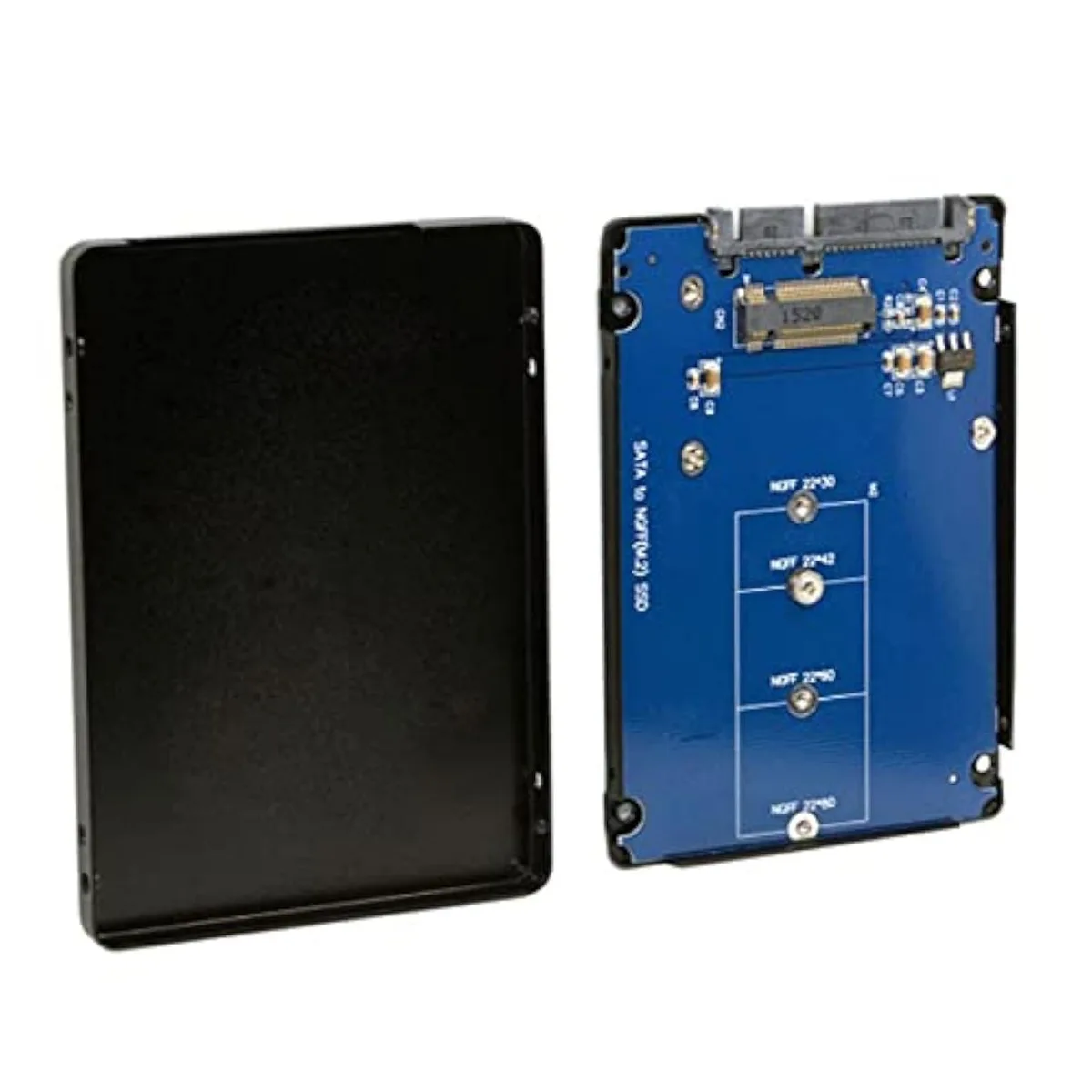 Vszerda Vszerda B+M Key Socket 2 M.2 NGFF SATA to 2.5 SATA Adapter with Black Metal Case — product photo