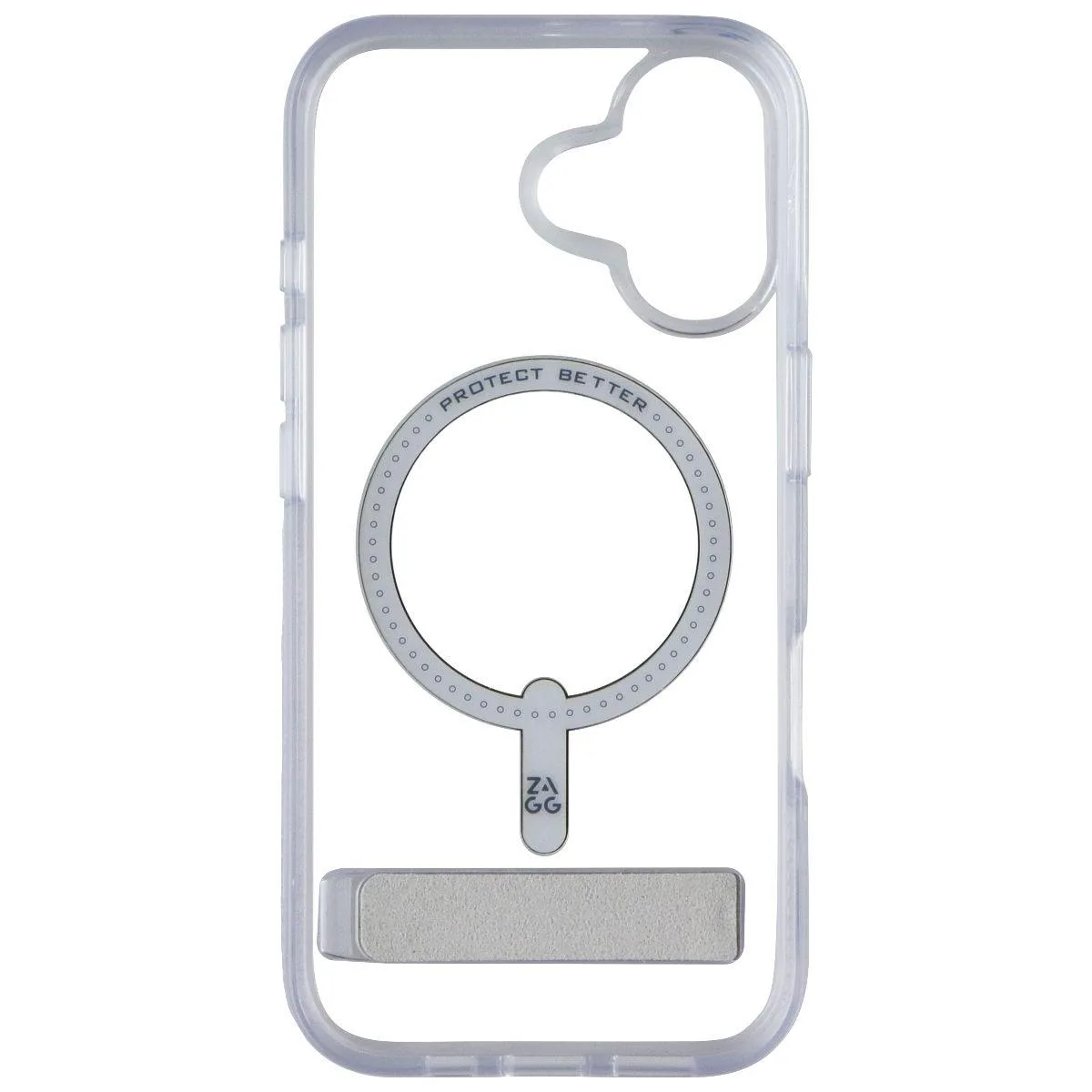ZAGG ZAGG Crystal Palace Snap Case with Kickstand for MagSafe iPhone 17 Clear — product photo