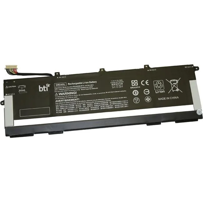 Rectangular lithium-polymer notebook battery pack, dark finish