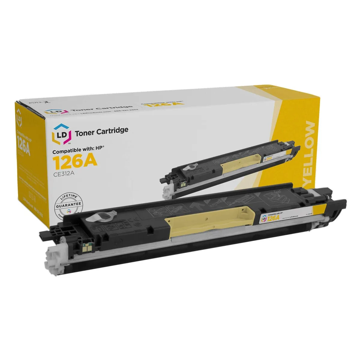 LD Products LD Products CE312A Yellow Toner Cartridge (126A) — product photo