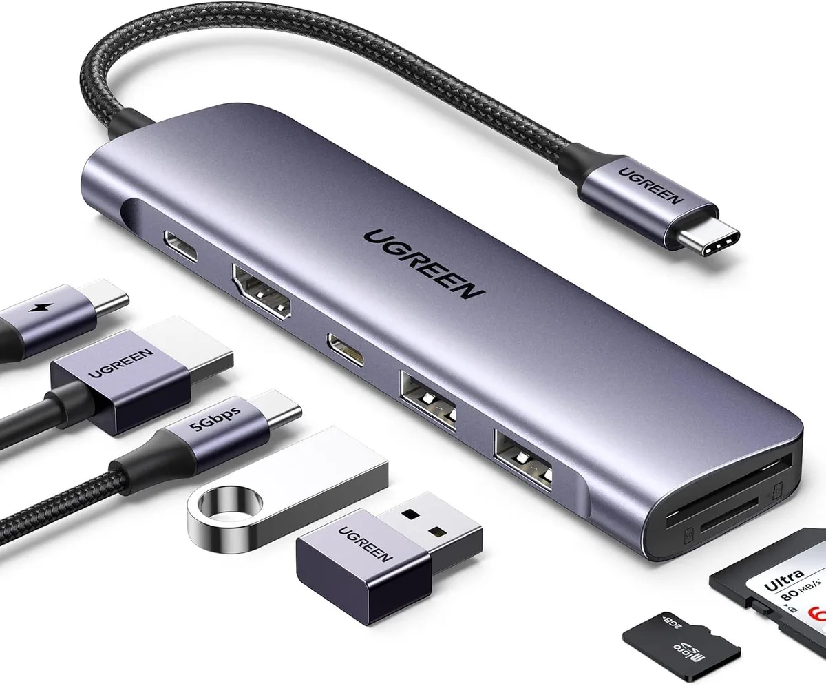 MCHOSE MCHOSE Revodok 7-in-1 USB Display Adapter 4K HDMI 100W PD — product photo