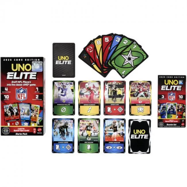 Mattel Mattel UNO Elite NFL 2025 Booster Set JHG47 30 cards — product photo