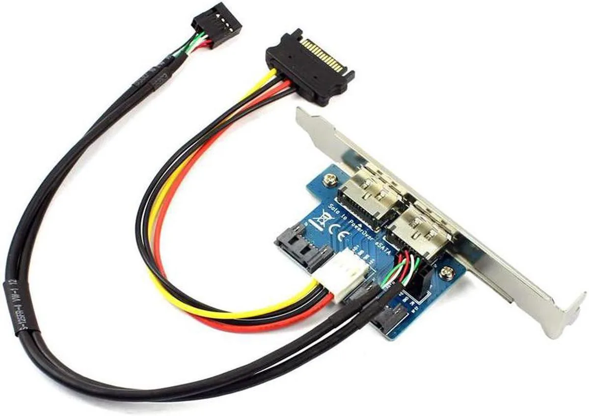 Vszerda Vszerda 2 Port SATA to eSATAp Bracket Card — product photo