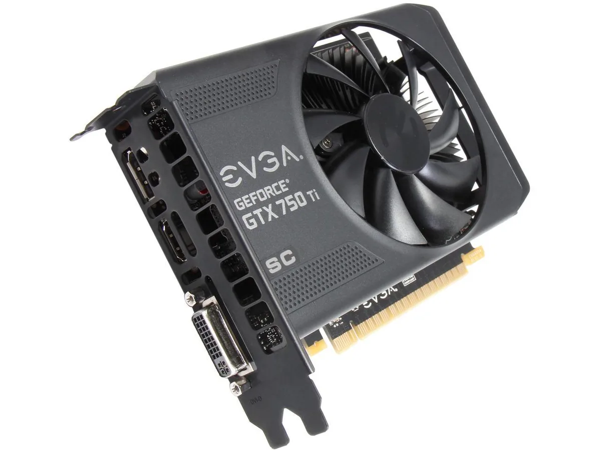 EVGA EVGA GeForce GTX 750 Ti Superclocked 2GB graphics card — product photo