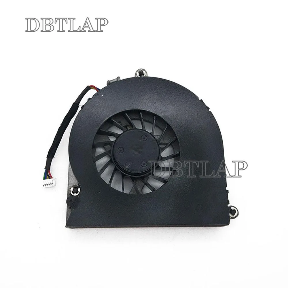 Small black plastic laptop GPU cooling fan with wire connector