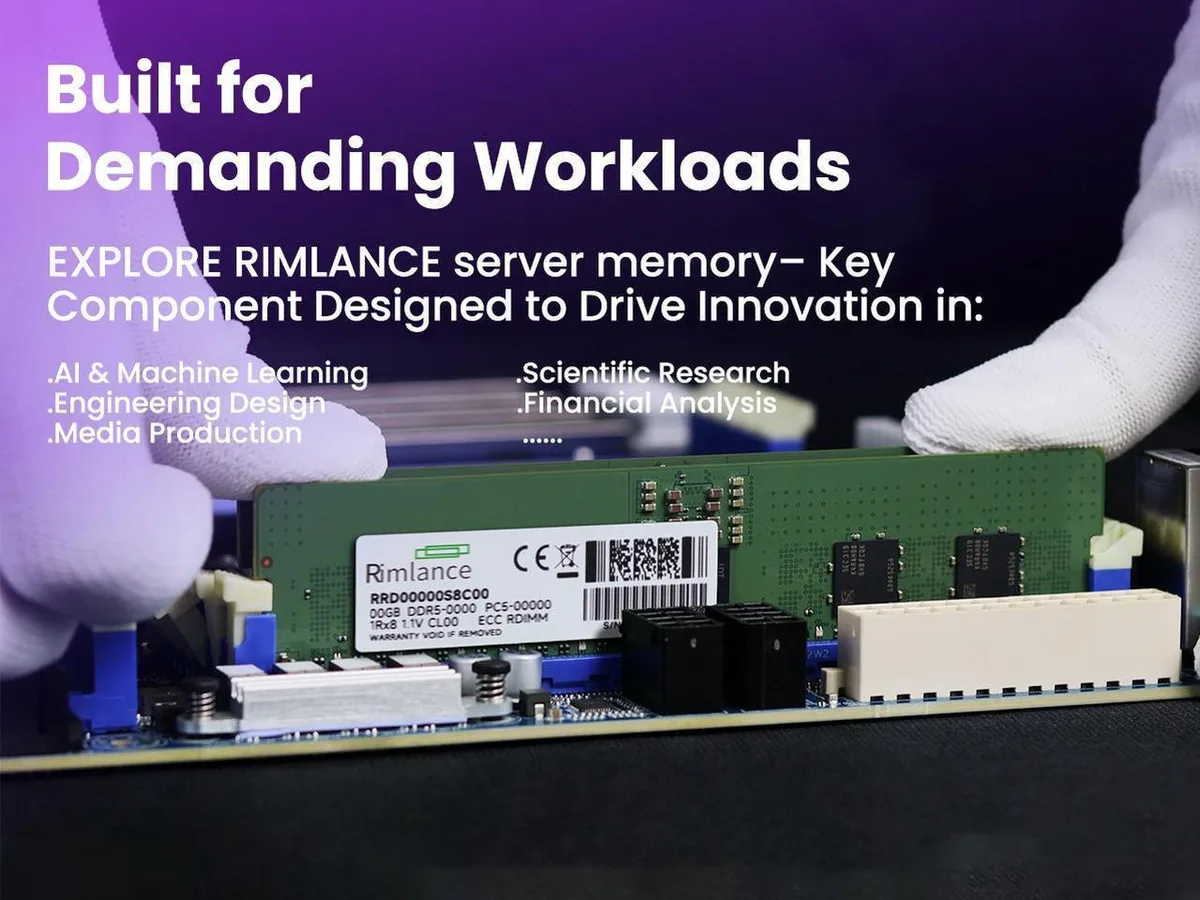 RIMLANCE RIMLANCE 32GB 1Rx8 DDR5 4800 CL40 1.1V ECC RDIMM Server Memory — product photo
