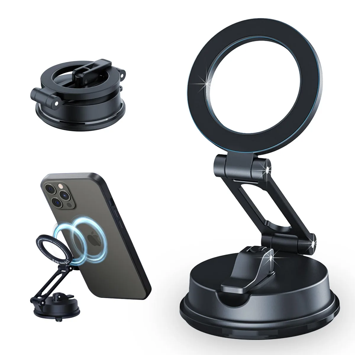  DANCESOUL CH055 magnetic suction phone mount 360° rotation 115g — product photo