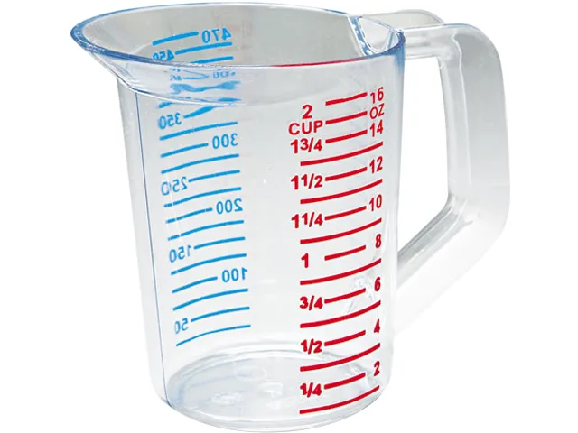 Rubbermaid Commercial Rubbermaid Commercial RCP 3215 CLE 0.50 qt measuring cup — product photo