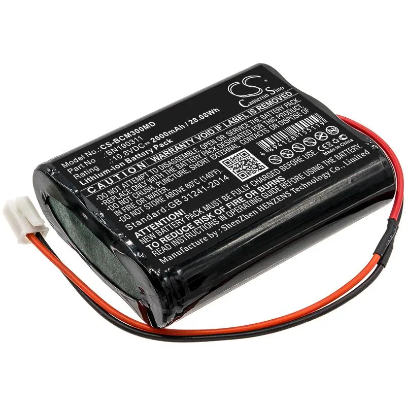Cameron Sino BM3 replacement battery pack, rectangular plastic casing with label and connector