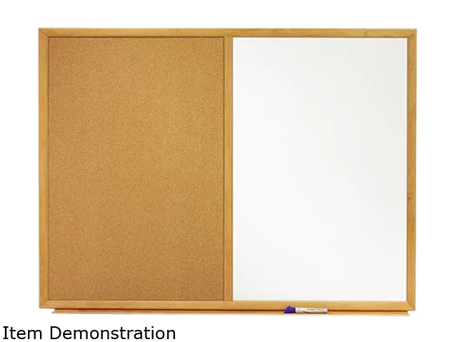 Quartet Quartet S553 Combo Board 36x24 White Oak Frame — product photo